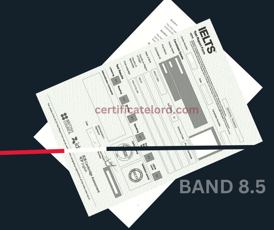 Buy genuine ielts certificate band 8.5