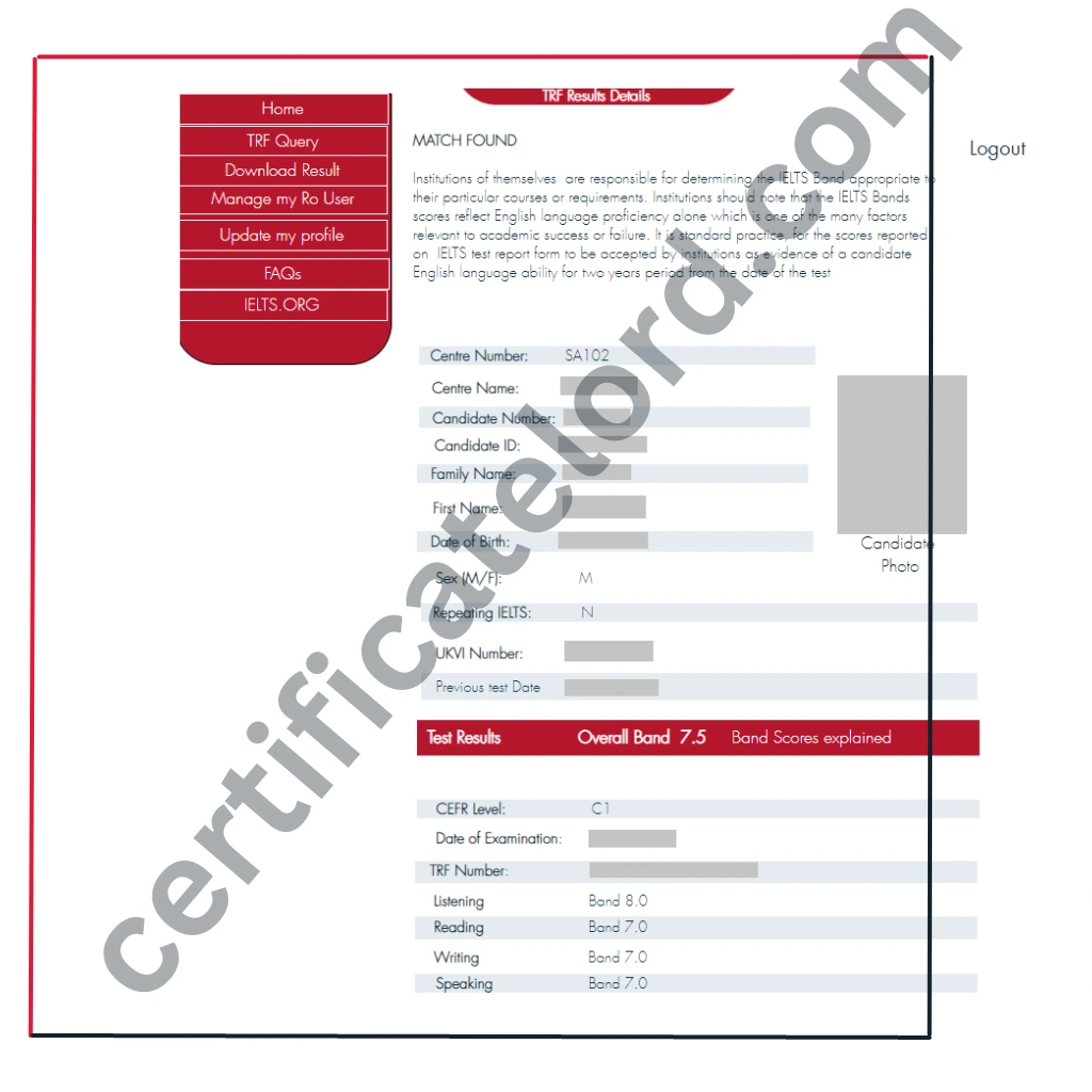 How to verify an IELTS Certificate using the TRF